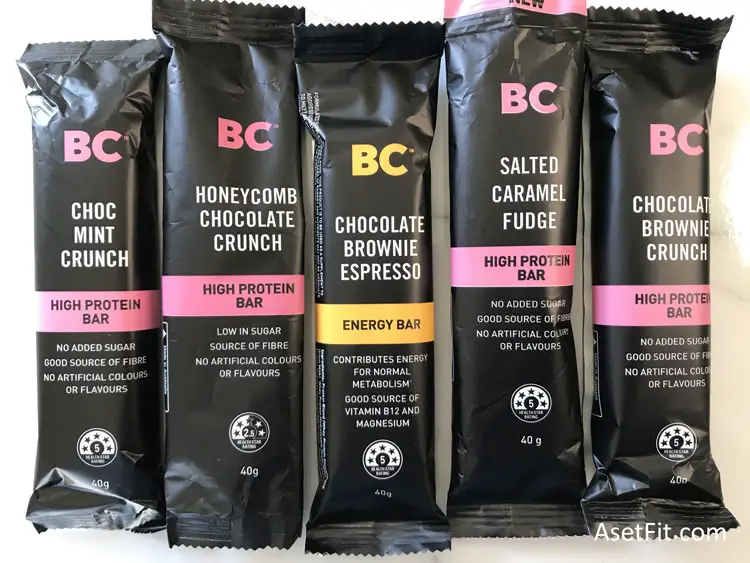BC high protein bars
