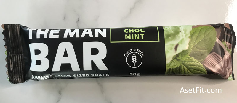 Man Bar Choc Mint protein bar 