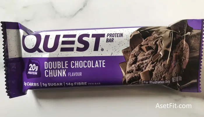 Quest double chocolate chunk protein bar