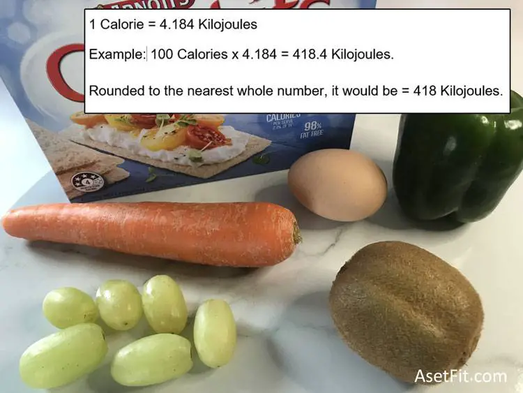 Convert Calories to Kilojoules Formula