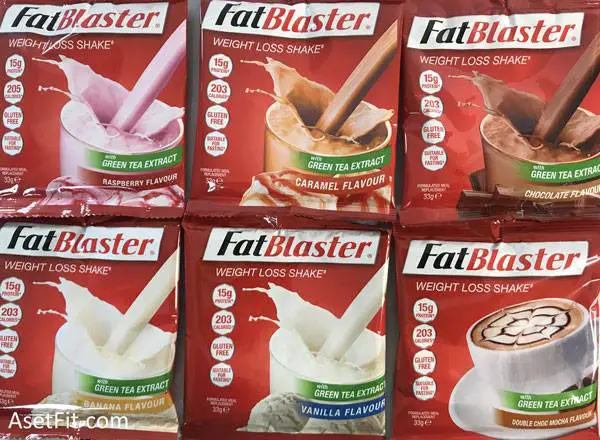 FatBlaster Shake flavours