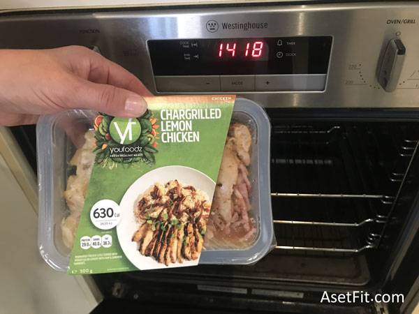 Prepare Youfoodz meals in the oven