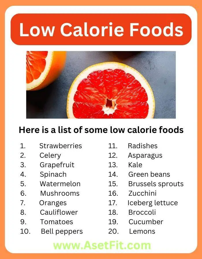 Low calorie food list