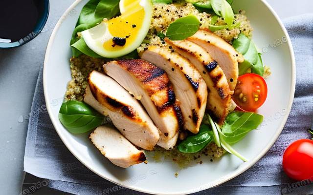 Grilled Chicken Breast with Quinoa Salad